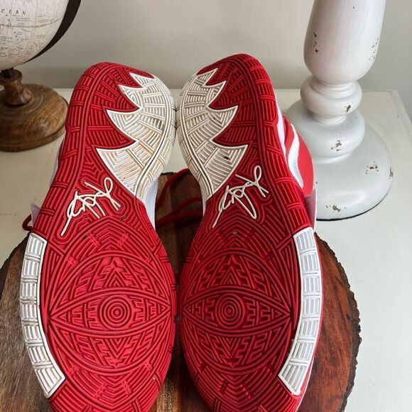 NIKE Kyrie 6 7.5 TB University Red/White Zoom Unisex Shoe - Picture 8 of 14